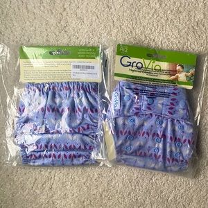 2 Grovia Hybrid Diapers, NWT